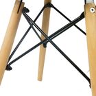 Kit 4 Cadeiras Charles Eames Eiffel Base Madeira Sala De Jant
