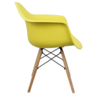 Kit 4 Cadeiras Charles Eames Eiffel Com Braço Preta Branca Be