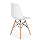 Kit 4 Cadeiras Charles Eames Eiffel Dkr Wood Design Branca