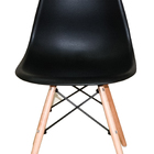 Kit 4 Cadeiras Charles Eames Eiffel Dsw Wood Preto