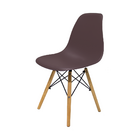 Kit 4 Cadeiras Charles Eames Eiffel Fendi Base Madeira