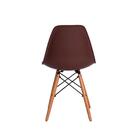 Kit 4 Cadeiras Charles Eames Eiffel Marrom Base Madeira Sala