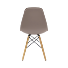 Kit 4 Cadeiras Charles Eames Eiffel Nude Base Madeira