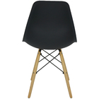 Kit 4 Cadeiras Charles Eames Eiffel Wood Design - Preta