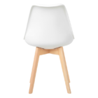 Kit 4 Cadeiras Charles Eames Leda Design Wood Estofada Base M