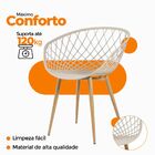 Kit 4 Cadeiras Clarice Nest Wood Com Apoio De Braço - Bege
