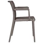 Kit 4 Cadeiras com Braço Empilhável Inmetro Tulum  Fratini Po