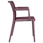 Kit 4 Cadeiras com Braço Empilhável Inmetro Tulum Fratini Pol