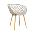 Kit 4 Cadeiras Com Braços Clarice Nude  Nude