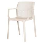 Kit 4 Cadeiras Com Braços Empilhavel Inmetro Sardenha Vega Fr