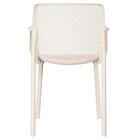 Kit 4 Cadeiras Com Braços Empilhavel Inmetro Sardenha Vega Fr