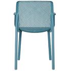 Kit 4 Cadeiras Com Braços Empilhavel Inmetro Sardenha Vega Fr