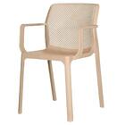 Kit 4 Cadeiras Com Braços Empilhavel Inmetro Sardenha Vega Fr