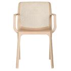 Kit 4 Cadeiras Com Braços Empilhavel Inmetro Sardenha Vega Fr