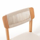 Kit 4 Cadeiras Com Encosto Corda Assento Estofado Florença Ar