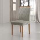 Kit 4 Cadeiras Com Puxador 02  Bege/mel