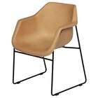 Kit 4 Cadeiras Concha Base Em Açotubular Fixa Lodelô Preto/se