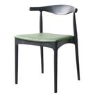 Kit 4 Cadeiras Cora Rivatti Em Polipropileno Preto E Assento