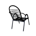 Kit 4 Cadeiras De Area Varanda Preto Adulto Luxinha