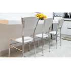 Kit 4 Cadeiras De Cozinha Com Reforço Cromada Assento E Encos