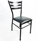 Kit 4 Cadeiras De Cozinha Com Reforço Preta Assento Preto - P