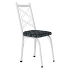 Kit 4 Cadeiras De Cozinha Delaware Estampado Mosaico Silver P