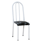 Kit 4 Cadeiras De Cozinha Flórida Estampado Preto Florido Pés