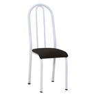 Kit 4 Cadeiras De Cozinha Flórida Estampado Preto Pés De Ferr