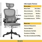 Kit 4 Cadeiras De Escritório Executiva Viena Com Regulagem De