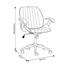 Kit 4 Cadeiras De Escritório Giratórias Com Regulagem De Altu