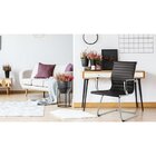 Kit 4 Cadeiras De Escritório Interlocutor Esteirinha Em Corin