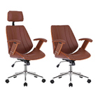 Kit 4 Cadeiras De Escritório Juliette Diretor E 1 Presidente