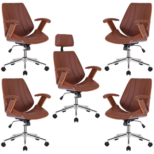 Kit 4 Cadeiras De Escritório Juliette Diretor E 1 Presidente