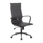 Kit 4 Cadeiras De Escritório Presidente Esteirinha Em Corino