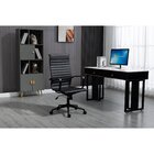 Kit 4 Cadeiras De Escritório Presidente Esteirinha Em Corino