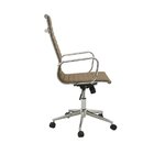 Kit 4 Cadeiras De Escritório Presidente Esteirinha Em Corino