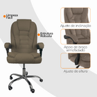 Kit 4 Cadeiras De Escritório Presidente Reclinável Ajustável