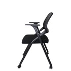 Kit 4 Cadeiras De Escritório Universitária Dobrável Tela Mash