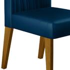 Kit 4 Cadeiras De Jantar 22559 Madeira Canela Veludo Caqui Dj