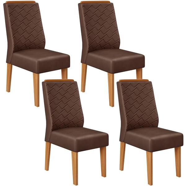 Kit 4 Cadeiras De Jantar 27673 Dj Moveis