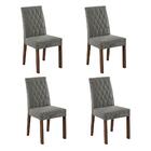 Kit 4 Cadeiras De Jantar 4256 Rustic/silver Madesa