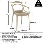 Kit 4 Cadeiras De Jantar Allegra Prática Empilhável - Nude