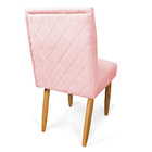 Kit 4 Cadeiras De Jantar Carol Suede Pés Palito Castanho - D'