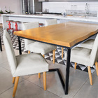 Kit 4 Cadeiras De Jantar Carol Veludo Pés Palito Castanho - D