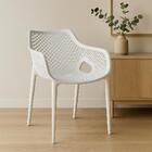 Kit 4 Cadeiras De Jantar Design Suits Com Braços Empilhável E