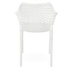 Kit 4 Cadeiras De Jantar Design Suits Com Braços Empilhável E