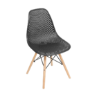 Kit 4 Cadeiras De Jantar Eames Colmeia Preta
