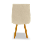 Kit 4 Cadeiras De Jantar Eames Estofada Suede Bege - Montanar
