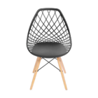 Kit 4 Cadeiras De Jantar Eames Kaila Preta