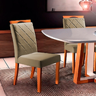 Kit 4 Cadeiras De Jantar Estofada Bege Em Veludo Kare